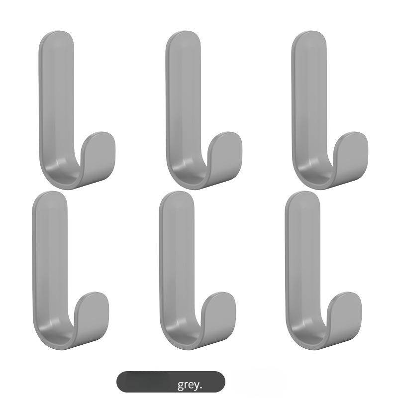 Simple Wall-mounted J-shaped Hooks Household Storage Gods!