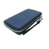 Baggy Port Key Case, Indigo-Dyed Leather with Straight Embossed Pattern, Men's, Women's, Unisex, Key Ring, ZYS-293 (Dark Blue)