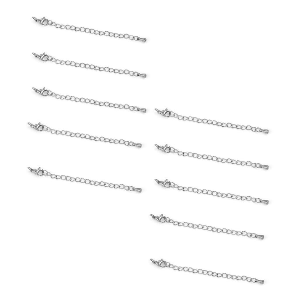 Elegant Tail Chain Extender 5cm Stainless Steel Tail Chain for Necklace Extensions Bracelet Lengthener Chain