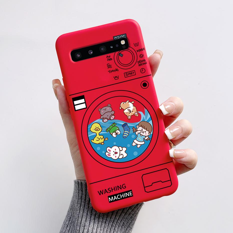 For Samsung S10 5G Case SM-G977N SM-G977B Cute Cat Cartoon Frog Phone Cases For Samsung Galaxy S10 5G Back Cover Silicone Bumper