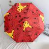 Pikachu and Eevee  pattern, automatic folding umbrella, portable and foldable design, 8 ribs, a Christmas or birthday gift.