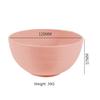 6 Inch Solid Color Plastic Bowl Salad Bowl Wheat Fiber Bowl Children Household Large Bowl Kitchen Supplies