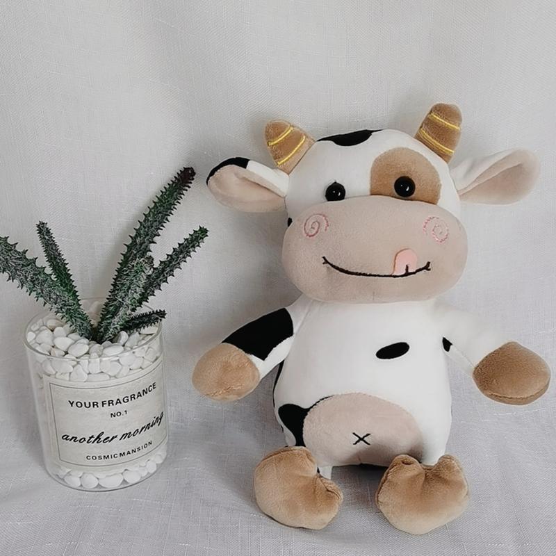 2026 New Plush Cow Toy Cute Cattle Plush Stuffed Animals Cattle Soft Doll Kids Toys Kawaii Birthday Gift for Children
