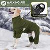 Winter Hundemantel Warmer Gepolsterter Overall Wasserdicht Winddicht Ganzkörper Hundejacke Reflektierender Haustier Schneeanzug für Große Hunde
