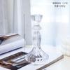 Vintage Clear Crystal Glass Candlestick Valentine'S Day Romantic Candlelight Dinner Shooting Props Home Wedding Decoration Premium Quality