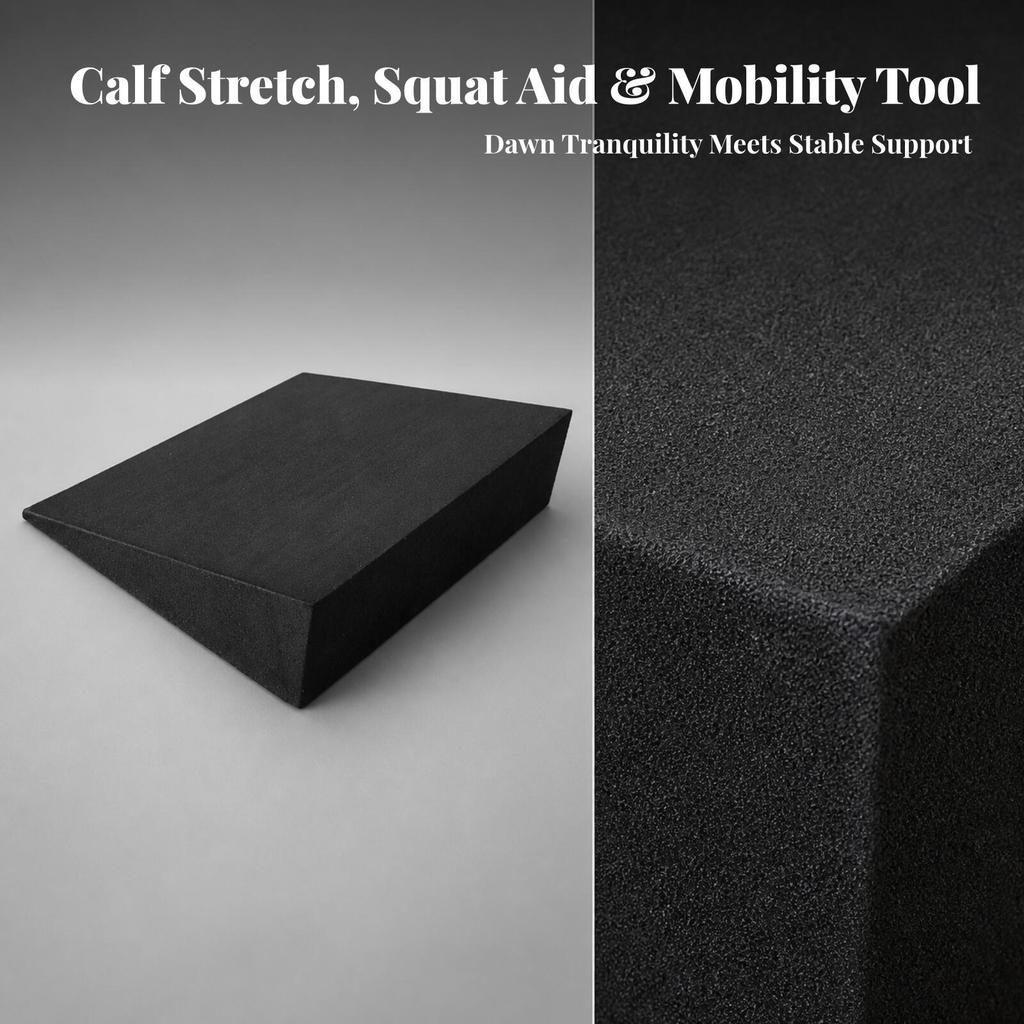 Foam Slant Board High-Density Yoga Block with Non-Slip for Home Gym, Yogis