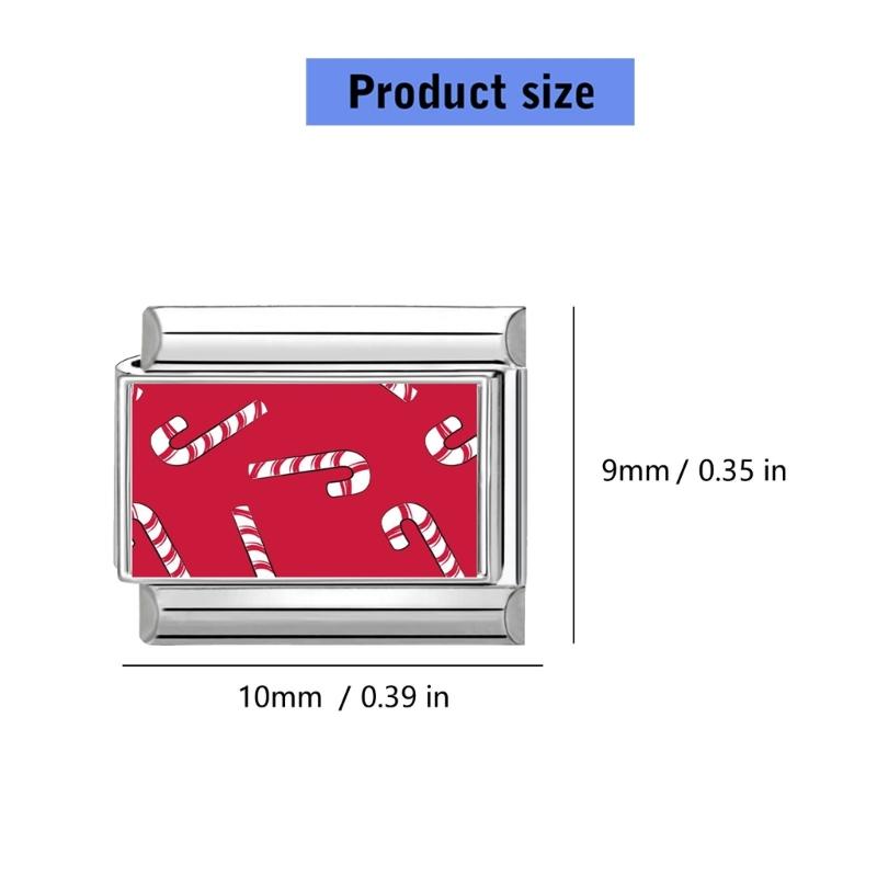 Bracelet Making Supplies Christmas Theme Beads Italian Charm Link Making Accessary Bracelet Module Suitable for Bracelet