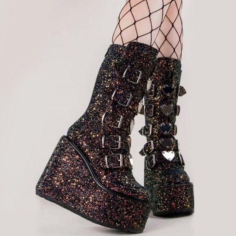 black lovesick trinity boots