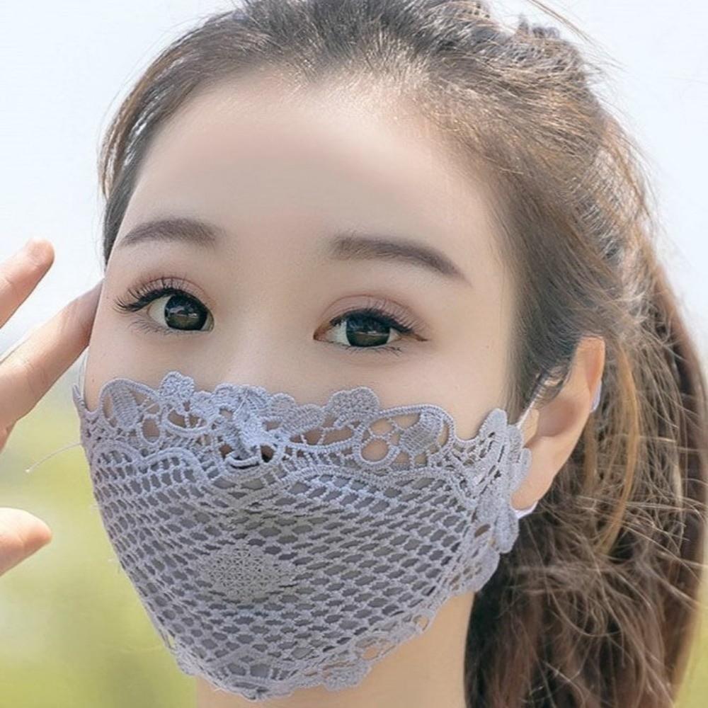 Wiederverwendbare Gesichtsmaske Atmungsaktive Dekorative Maske Stilvolle Sonnencreme-Maske Halloween Cosplay Requisiten