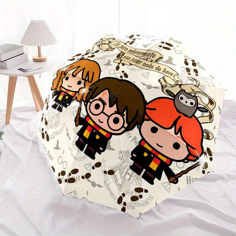 1pc Harry Potter Automatic Umbrella 8-Bone Design Compact Gear for Outdoor Travel, Perfect Helloween Chrismas Gift for Friends or Family yy250829163