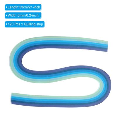 120 pièces Bandes de Quilling Papier 3mm/5mm Papier Origami Bande de Quilling Couleur Mixte pour Art DIY Artisanat de Noël Outils de Quilling