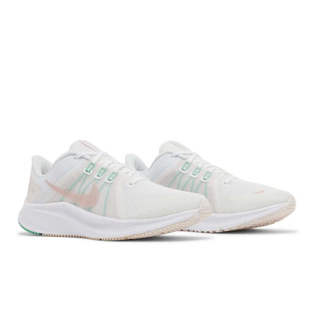 Nike Womens Quest 4 'White Pink' (women's sizes) White / Menta / Light Soft Pink / Pink Glaze Running Shoes DA1106 105