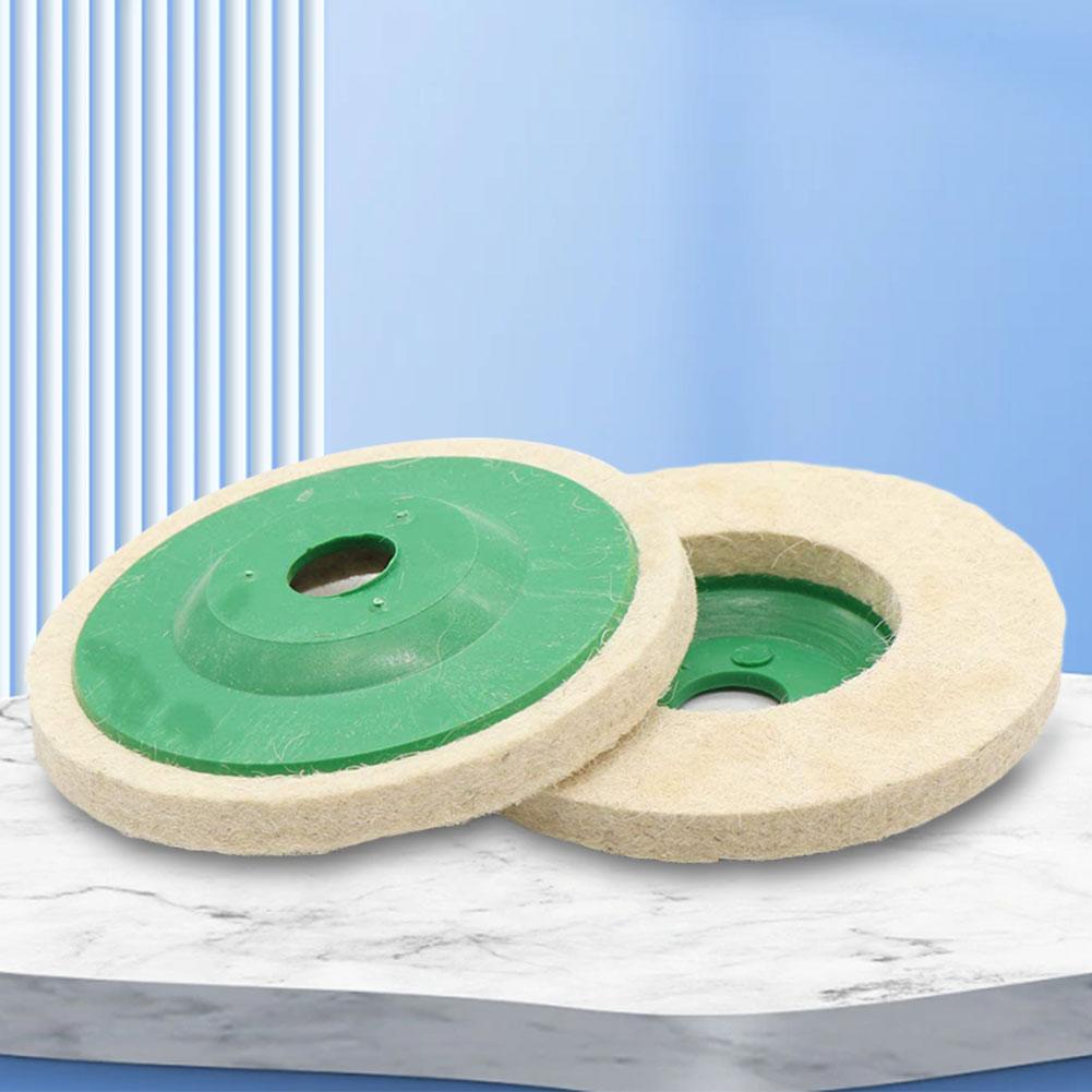 5-10Pcs Wool Polishing Wheel Buffing Pads 4 inch Angle Grinder Wheel Felt Polishing Pad Disc For Metal Marble Glass Ceramics