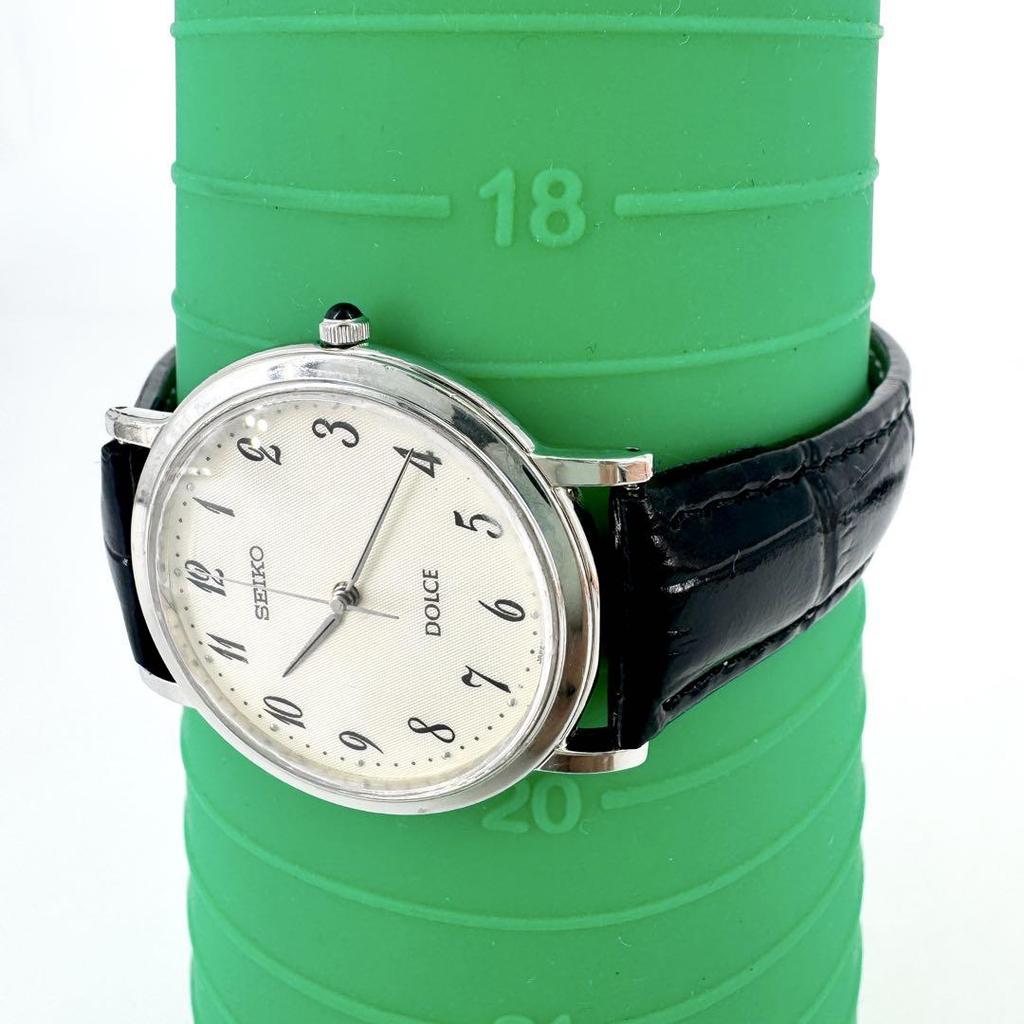 [USED] Battery SEIKO DOLCE Round Vintage White Watch
