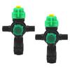 2pack Plastic Sprayer Attachments 6 Pin Clamps Interfaces 25 Nozzle Holes Enhances Mists Distribution System