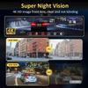 4K Car DVR 9.66/11.26” Wireless Carplay Android auto DashCam for Rear view Camera Mirror 1080P Video Drive Recorder  Wifi GPS