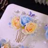 Floral Tang Dynasty Hairpin Tassel Flower Hair Comb Antique Ancient Hair Stick  Children