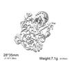 Stainless Steel Ganesha Lapel Pin Gold Plated Elephant God Brooch Hindu OM Ganesh Badge Spiritual Religious Jewelry Gift