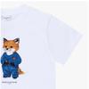 Maison KiTsune Kids ShorT Sleeve T shirT Kiddy Fox prinT mqujT01kjbiT2