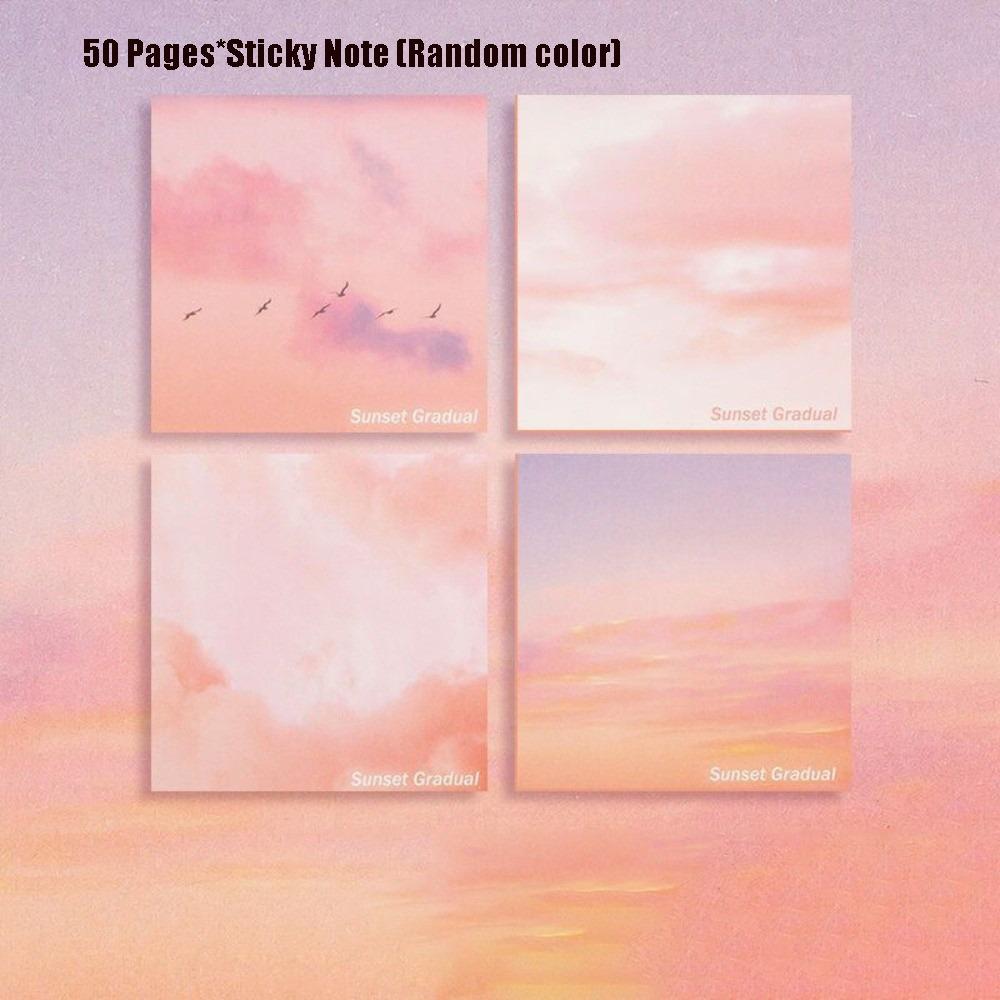 Gradient Color Self Sticky Note Pads 50 Sheets Sticky Note Book New Square Sticky Notes Office Use