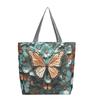 Butterfly Three-dimensional Embroidery Women's Bag Craft Casual Large Tote Capacity Bag