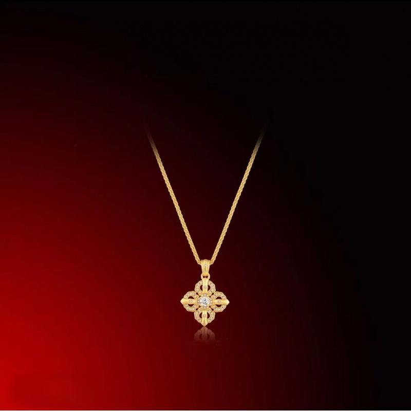 Vajra Cross Pendant: S925 Silver, Ancient Craftsmanship, High-End Versatile Luxury Necklace