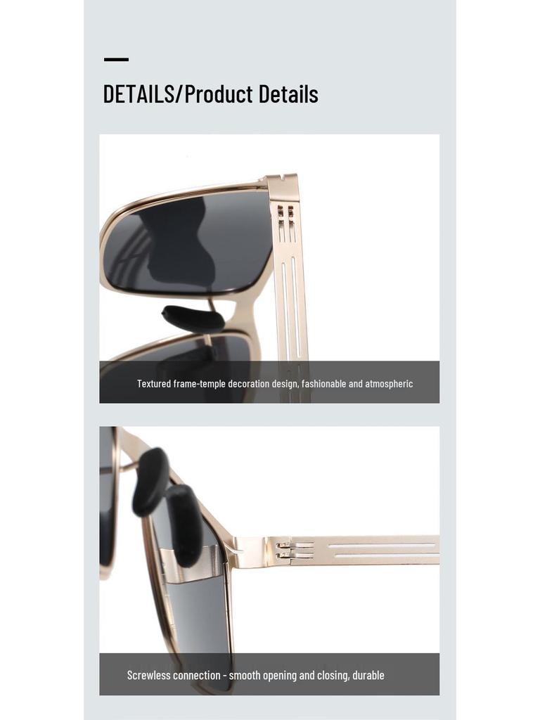 Trendy HD Polarized Sunglasses: Korean Fashion for Driving, Cycling, Fishing - Super Elastic & Stylish for Men