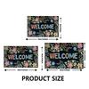 Bell Merry Christmas Carpet Bathroom Mat Anti Slip and Retro Absorbent Mat Door Mat New Year Party Red Home Decoration Carpet