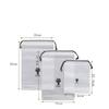 3pcs/set Household Matte Plastic Bag Drawstring Storage Bags for Clothes/Shoes Portable Travel Storage Pouch Packaging Baging