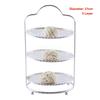 Creative pattern three layer Mini snack rack Fruit plate KTV bar restaurant tableware Cake rack Snack plate Water cube cake rack