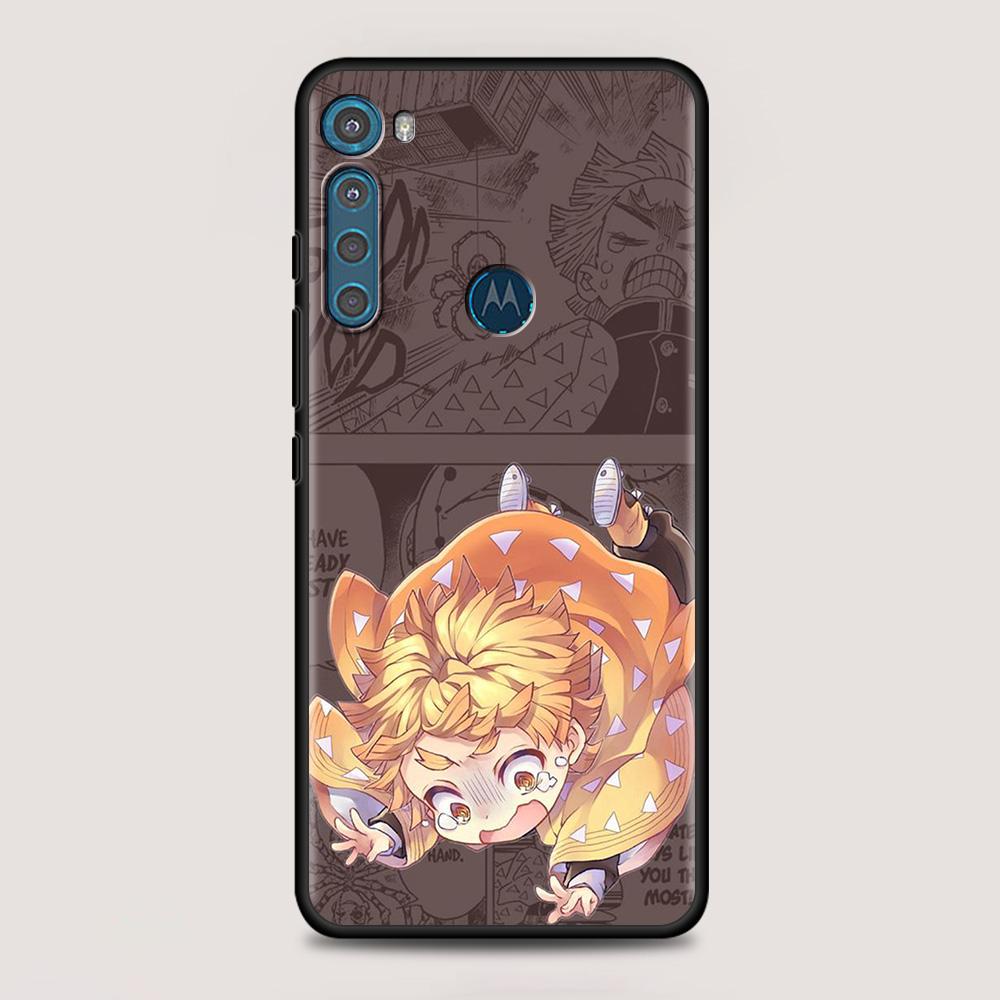 Anime Cartoon Demon Blade pentru MOTOROLA One Fusion Case pentru Moto G10 G9 G8 Plus Play Power One G20 G30 G40 G50 G60 Edge 20 Shell