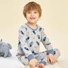 Kids' Pure Cotton Autumn Clothing Set: Warm Underwear, Base Layer Pajamas, and Knitwear for Boys and Girls
