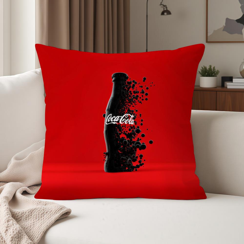 Fashion Print CCoca CCola Pillow Case Suitable For Bedrooms Living Rooms Cars Home Decoration