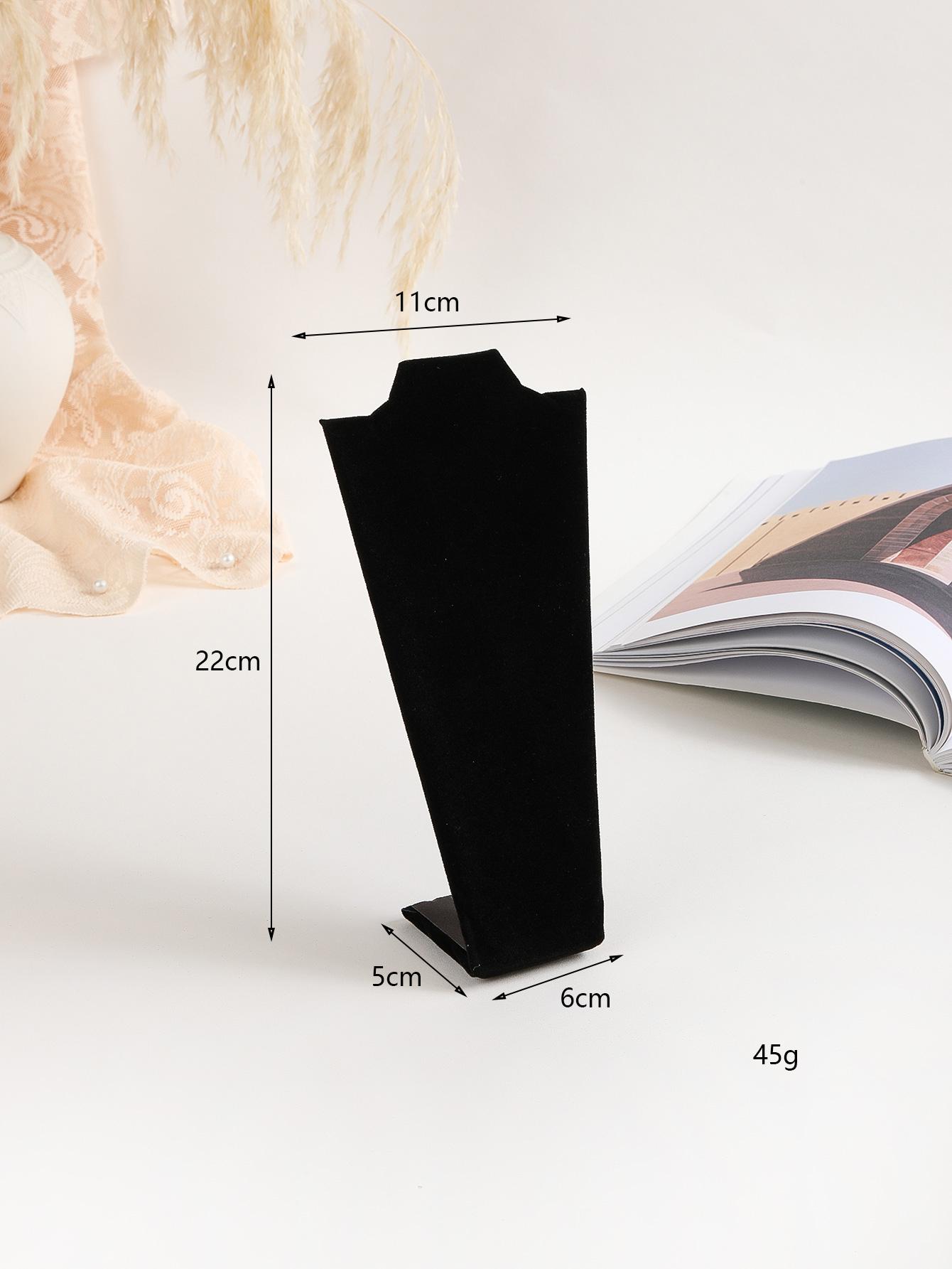 

Бархатный портретный дисплей для ожерелий, подвесной органайзер, стенд для демонстрации ювелирных изделий, манекен для ювелирных изделий, бюст, ожерелье, подвеска, витрина чёрный