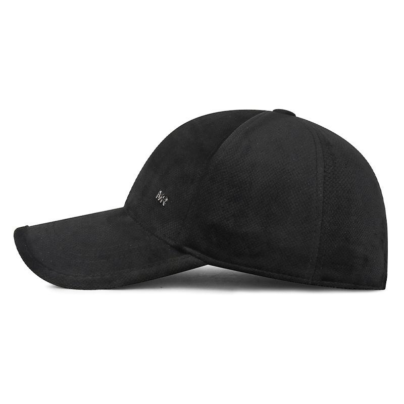 Hat Men's Autumn Winter Velvet Warm Cap Middle-Aged Baseball Cap