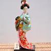 12 Inch Japanese Geisha Kimono Doll, Traditional Maiko Figurine for Sushi Bar Decor & Oriental Home Accent, Artisan Gift