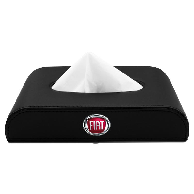 Car Tissue Box Holder Armrest Box Storage Case Car Accessories for Fiat Abbas 500 500L 500X 124 Aegea MobiPanda Tipo Sedici Centoventi Fiorino Qubo