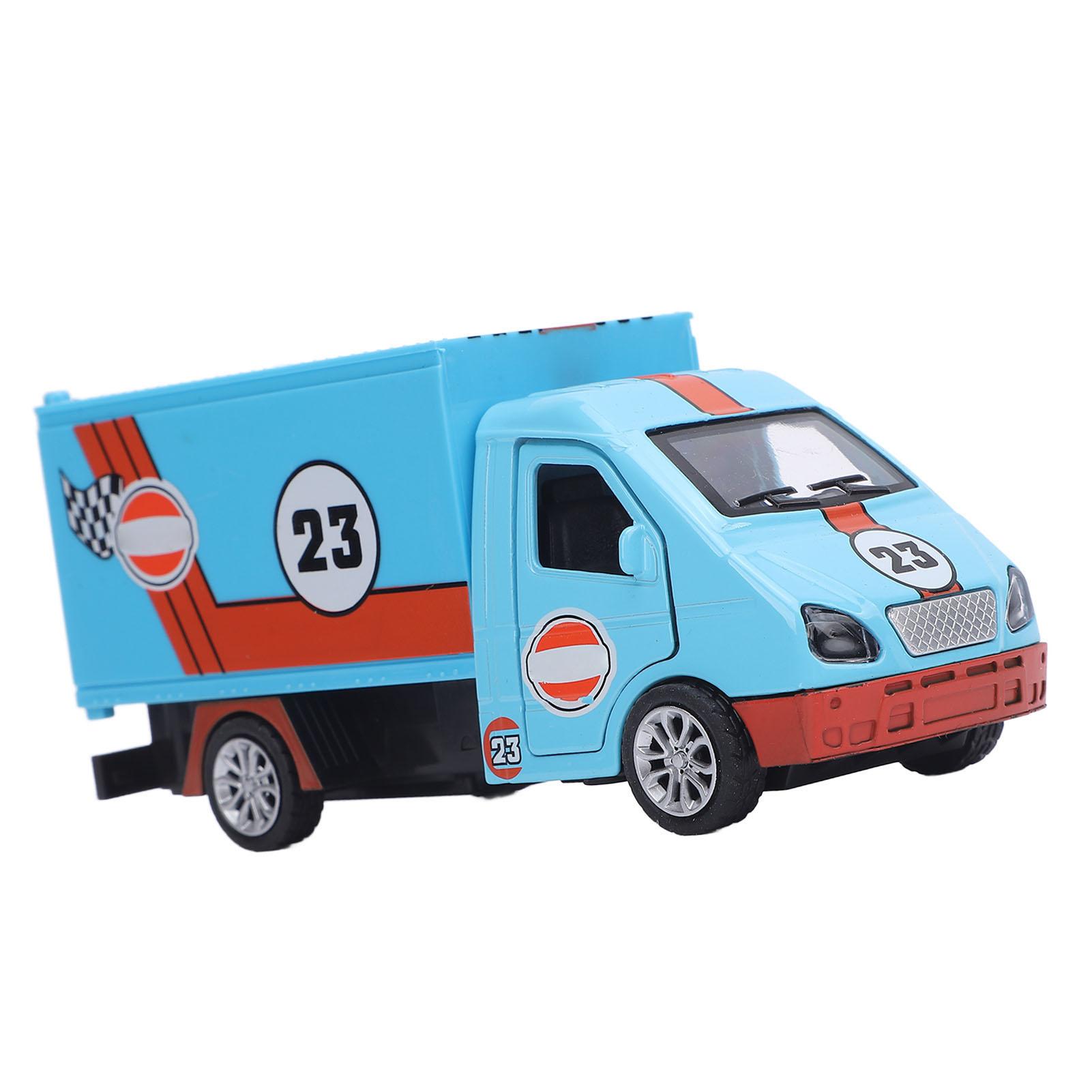 Small Container Truck Car Alloy Truck Model Toy Interactive Play Set Vehicle Model for Kids