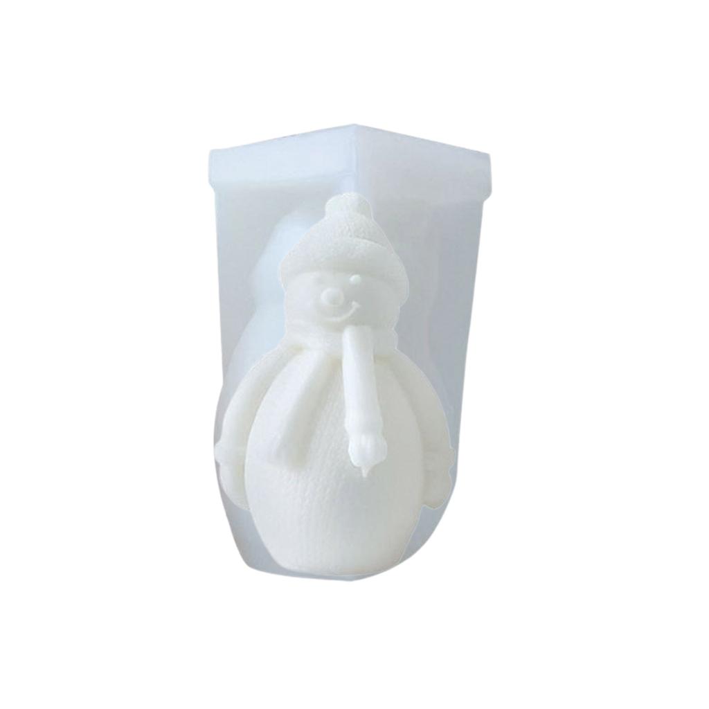 Weihnachtsharzform, Schneemann-Duftkerzen-Silikonformen, Weihnachtsmann, Aromatherapie-Harzformen, Home-Party-Dekore