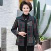 Autumn Short Suit New Year Old 0 Plaid Coat Top Women