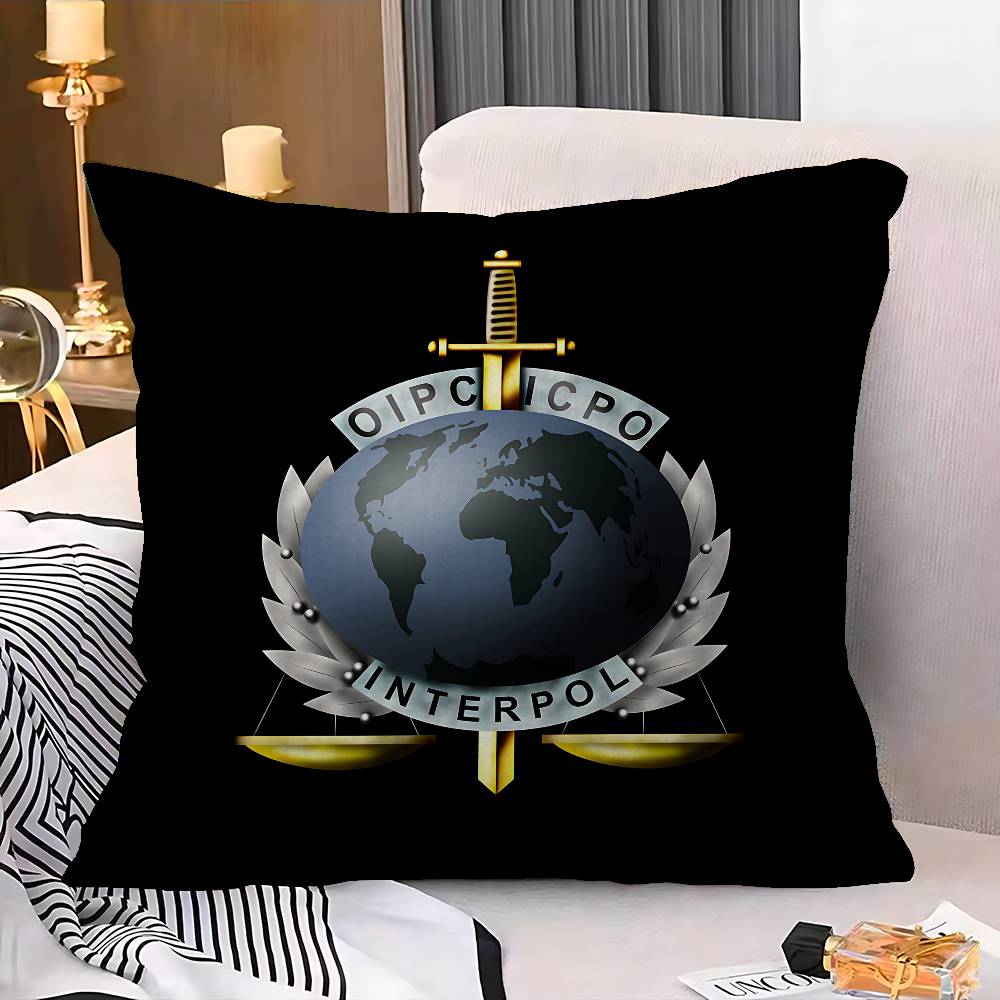 I-Interpols LOGO Pillowcase toon Gift Cushion Cover Bedroom Home Sofa Chair Seat Decor pillow case