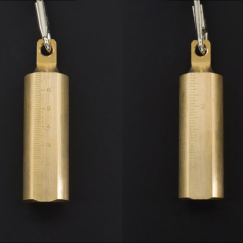 Oil Gauging Tape with Brass Plumbs Bob Double side Scale Steel Oil Gauging Tape for Precise Depth Measurement in Vessels