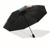 Dual Wolf Face Art Print "Umbrella, Portable 3-Fold Compact Umbrella for Men & Women ES2