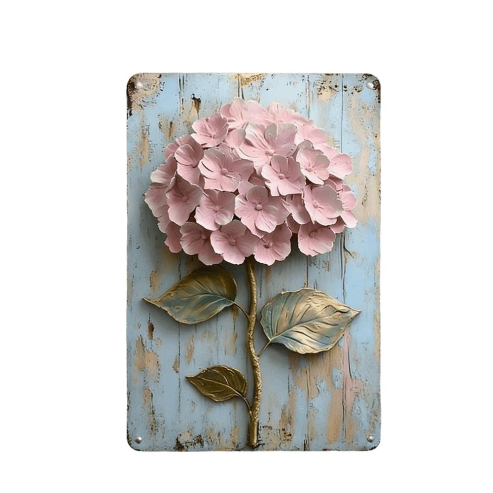 

Creative Hydrangea Wall Hanging Sweet 5D Flower Decorative Plate Background Prop Hydrangea