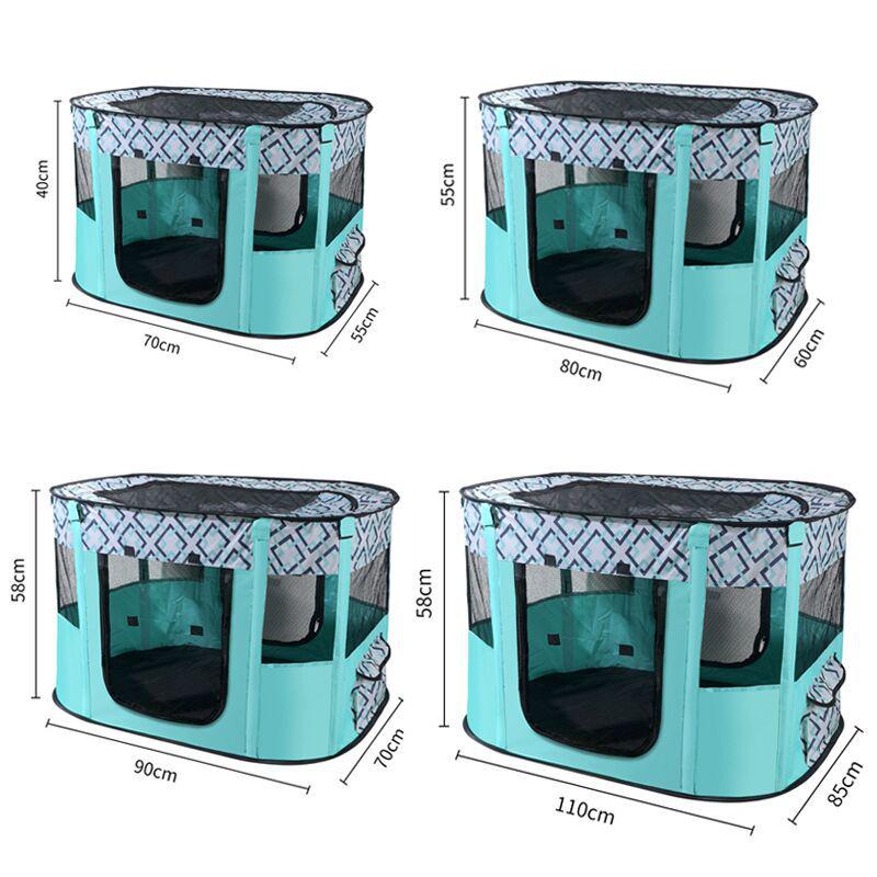 Pet Supplies Cat and Dog Villa: Spacious Tent and Enclosed Fence for Kittens and Puppies