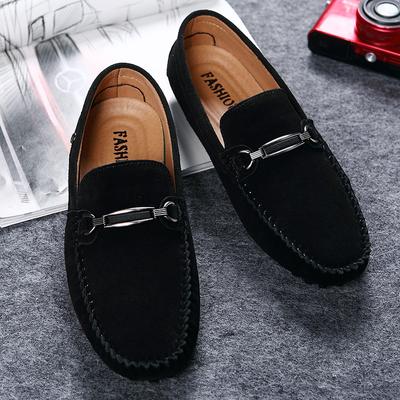 2024 Sommar Ny Ankomst Herr Loafers Mjuka Mockasiner Herr Läderskor Halkfria Herr Flats Körskor Brittisk Stil Promenadskor