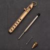 Portable Brass Signature Pen Medium Point 1.0mm Retro Ballpoint Pen Bolt Action Smooth Writing Rollerball Pen Stationery Gifts