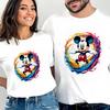 D06-36 MINISO 2026 Summer High-quality Printed Pure Cotton Shoulder Style Men's and Women's Round Neck Short Sleeved Couple T-shirt