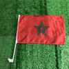 Individuelle Flagge 30x45cm Marokko Auto Flagge 12x18in Marokko Fenster Flagge Fahnenhalter Fahnen schwenken mit Plastik Fahnenstange