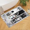 Mbappe Neon Poster Area Rug Perfect for Bedrooms Kitchen Hallway Dining Room Anti-slip Rug Anime Office Decor Wedding Party Gift